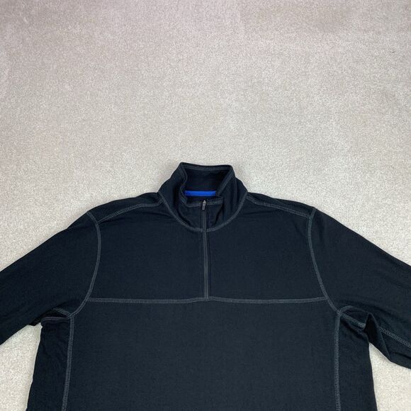 Eddie Bauer Travex Shirt Men's Size Med Performance Stretch 1/4 Zip Outdoor - Picture 3 of 16